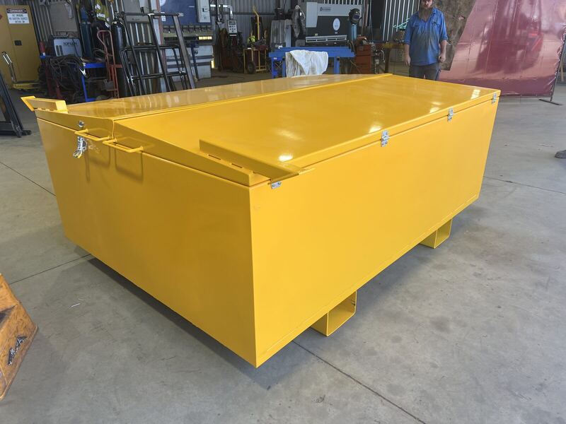 Painted steel site toolbox