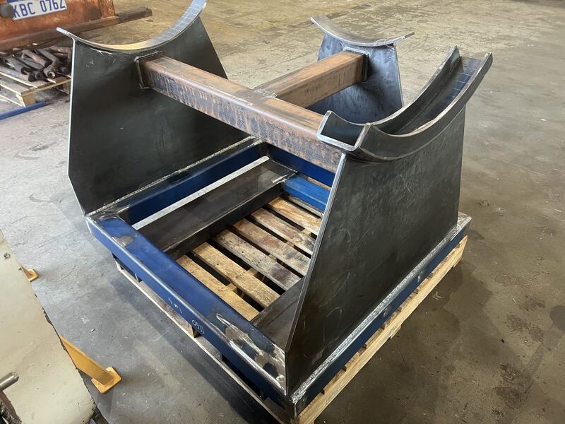 Large fabricated steel chute
